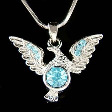 Blau adler mit swarovski - blau,