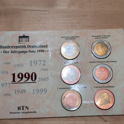 Brd kursmünzensatz 1990 - 1990, pp