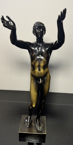 Berliner adorant bronze - bronze, figur