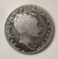 1/2 Gulden 1844 Nassau  Adolph