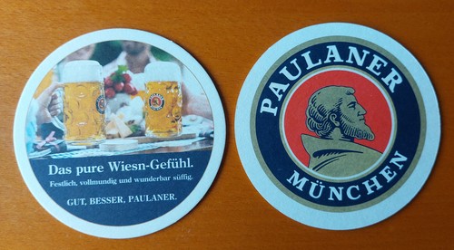 Bierdeckel paulaner münchen - 1,