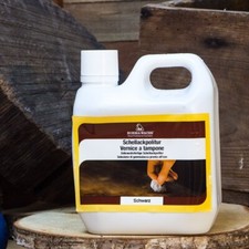 Schellack Politur (entwachst) - Schwarz - 1L