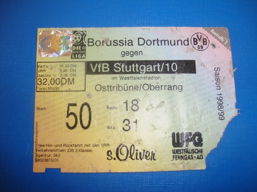 Ticket bvb dortmund vfb - ticket,