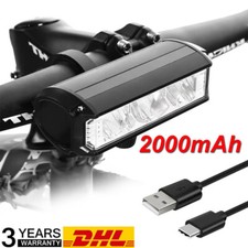 Wiederaufladbares Fahrrad 2000MAH LED MTB Frontlampe LED Mountainbike Lichter