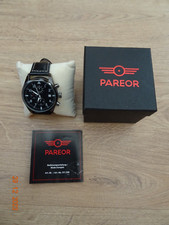 PAREOR Armband-Uhr/PREMIUM-Chronograph/Stoppuhr/ECHT LEDER - For Men [OVP/NEU!]