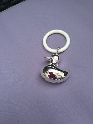 Baby rassel ente silber - ente, farben