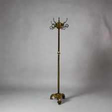 Freistehende Garderobe aus Messing | Italien um 1960