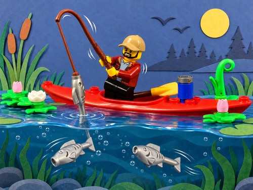 Lego angler fischer kajak - lego®,