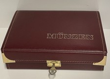 Münzkassette weinrot mit 5