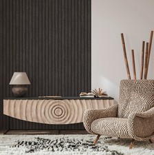 3D Tapete Holzoptik Braun