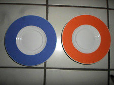 Kaffee  Untertasse  Mitterteich, blau, orange