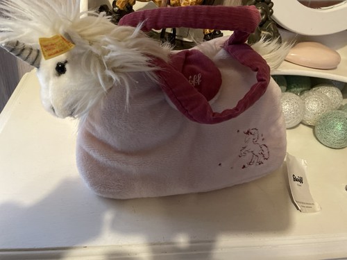 Steiff einhorn mit knopf - ,