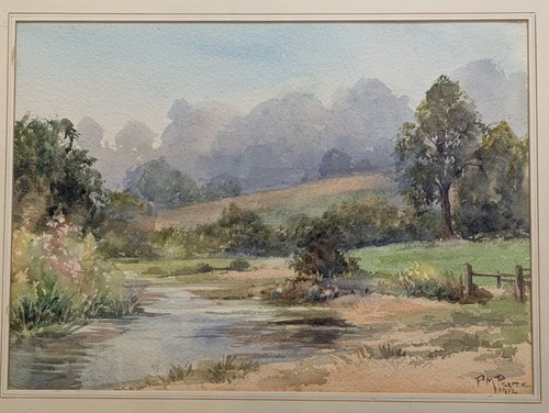 Vintage original aquarell - original,