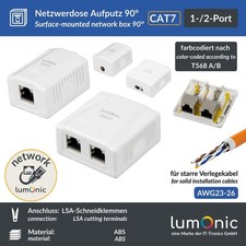 Netzwerkdose Aufputz CAT7