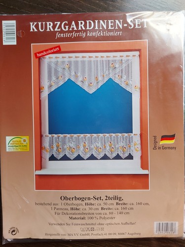 Kurzgardinen set 2teilig neu - kurzgardinen,