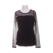 KappAhl, Top, Größe: M, Schwarz, Polyester/Viskose, Einfarbig, Mesh, Damen -ULu