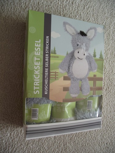 Strickset esel kuscheltier - esel,
