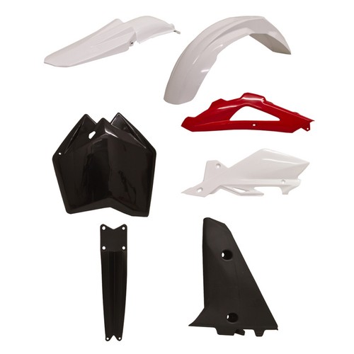 Plastikkit weiß schwarz - weiß, /