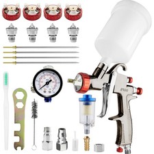 R500 LVLP Lackierpistole 1,3/1,5/1,7/2,0mm Spritzpistole für Basislack& Klarlack