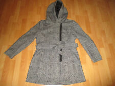 Damen Wintermantel mit Kapuze, schwarz-weiß, Marke: PRIMARK, Größe 44, gebraucht