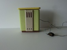 Ofen Heizung Holz alt beleuchtet Puppenstube Puppenhaus 50/60er Jahre DDR