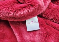 MONT CHALET Baumdecke Fellimitat Mikrofaser-Abseite Satinband