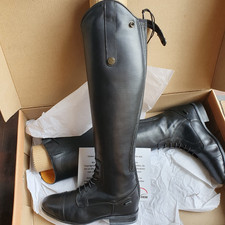 Lederreitstiefel lang/eng