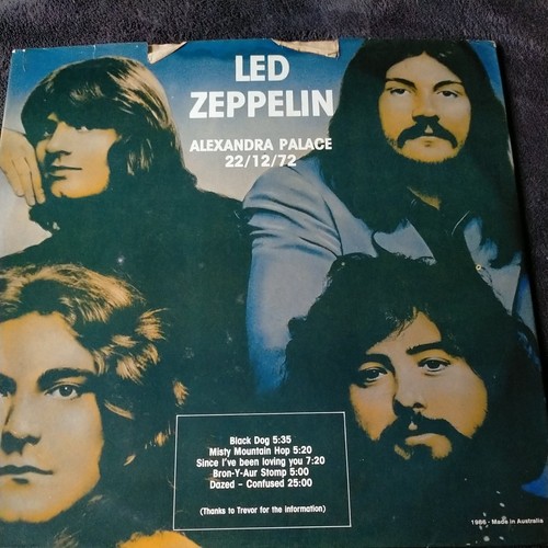 Led zeppelin rare live vinyl - rare,