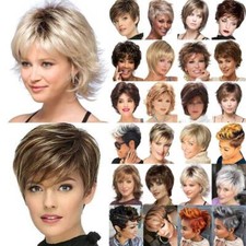 Damen Kurz Echthaar Glatte