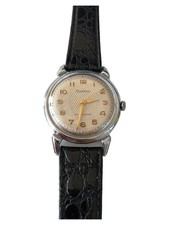 Poljot International Herren Armbanduhr Vintage Schwarz Metall