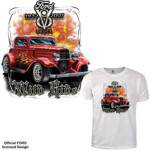 Shirt ford licensed - t-shirt,