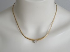 Kette Bicolor Goldfarben Silberfarben Vergoldet Doublé 13,1 g/ca.43-49,5 cm