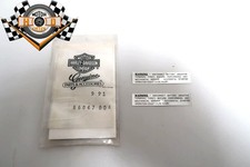 Harley Aufkleber Öltank Warning Label Battery NOS 66047-80A Shovel Evolution