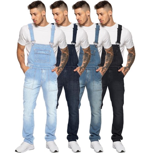 Enzo herren latzhose jeans - enzo,