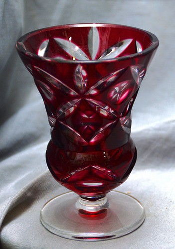 Vase bleikristall geschliffen - vase,