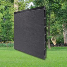 MUSTER WPC Sichtschutz Zaun Steckzaun Windschutz Garten Systemzaun anthrazit