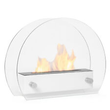 Kamin Bio-Ethanol Tischkamin weiß 36x13x28 cm Deko Tischfeuer Feuerstelle