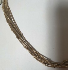 Pierre Lang PL Kette 6-reihig mit Kugeln vergoldet 49 cm