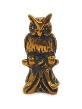 eulen figuren metall