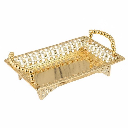 Goldene fruchtschale elegant - goldene,