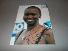 Alek Wek model sexy  signed