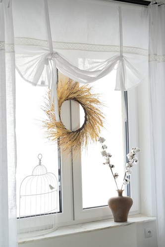 Neu boho leinenstruktur raff - neu,