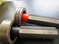 2 x Gewinde Lehrdorn M 65 x 1,5 - 5H Feingewinde Gewindelehrdorn LMW #LD8-4#