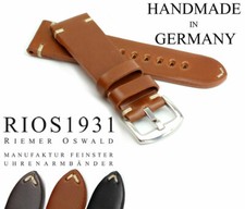 24mm /22 Shell Cordovan RIOS1931 Germany robust Vintage Aviator Look Uhrenband