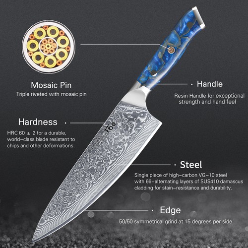 20cm kochmesser japanisches - 20cm,