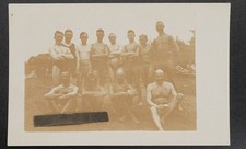 Foto Portrait Wk1 Soldaten Halbnackt Badehose Beschrieben 1918 Widmung gay Bild