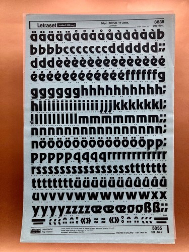 Letraset 3835 revue - ,