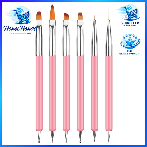 Doppel ende nagel pinsel - pinsel, 6
