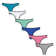 6er Pack Damen Baumwolle Tanga