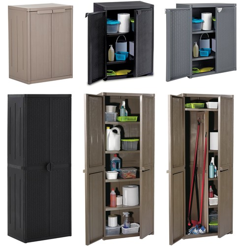 Gartenschrank rattan optik - gartenschrank, rattan-optik